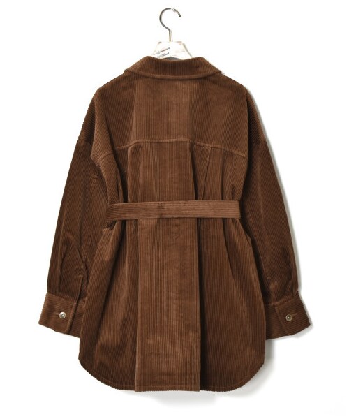 w closet（ダブルクローゼット）の「ウエスタン切り替え裏付ＢＩＧシャツはおり（ジャケット/アウター・レディース・アイボリー/グレージュ/モカ/ピンク/サックス/ブラウン・FREE/M/L/23.5/24.5）」の13枚目の写真