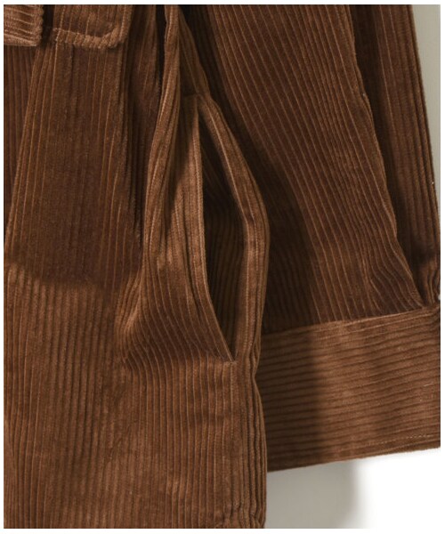 w closet（ダブルクローゼット）の「ウエスタン切り替え裏付ＢＩＧシャツはおり（ジャケット/アウター・レディース・アイボリー/グレージュ/モカ/ピンク/サックス/ブラウン・FREE/M/L/23.5/24.5）」の16枚目の写真