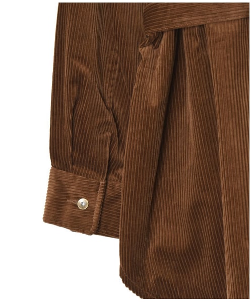 w closet（ダブルクローゼット）の「ウエスタン切り替え裏付ＢＩＧシャツはおり（ジャケット/アウター・レディース・アイボリー/グレージュ/モカ/ピンク/サックス/ブラウン・FREE/M/L/23.5/24.5）」の17枚目の写真