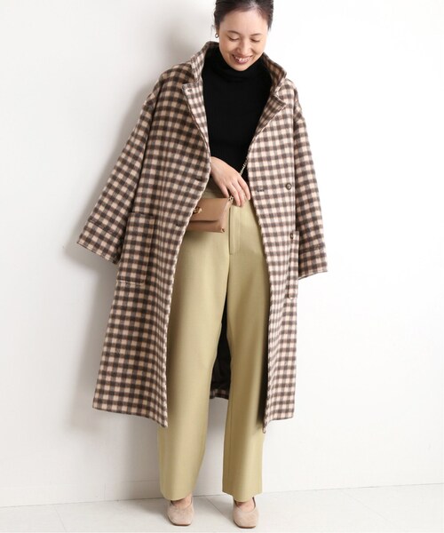 SLOBE IENA（スローブイエナ）の「チェックスタンドコート◇（）」 - WEAR