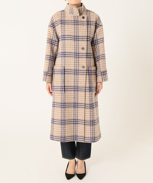 SLOBE IENA（スローブイエナ）の「チェックスタンドコート◇（）」 - WEAR