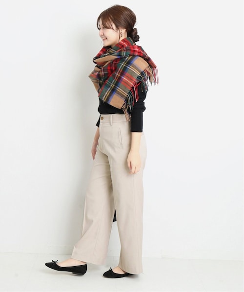 SLOBE IENA/スローブイエナ PEストレートパンツ 静電気防止加工 ３８ SLOBE IENA/スローブイエナ PEストレートパンツ 静電気防止加工
