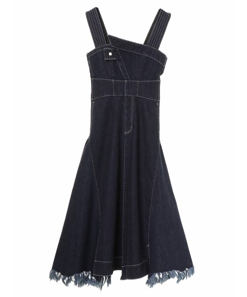 UN3D.（アンスリード）の「ASYMME DENIM DRESS（ワンピース）」 - WEAR 