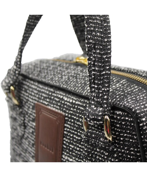 no brand（ノーブランド）の「ソフトプリーツ2wayバッグ　ショルダーバッグ　ハンドバッグ　(ブラック&ホワイト)(B65B)　【送料・代引き手数料無料】（ショルダーバッグ・レディース・その他）」の8枚目の写真