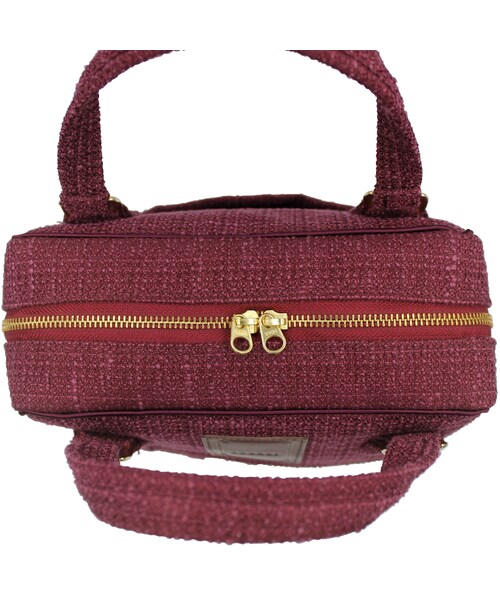 no brand(ノーブランド)の「ソフトプリーツ2wayバッグ ショルダーバッグ ハンドバッグ (ボルドー)(C66B) 【送料・代引き手数料無料】(ショルダーバッグ・レディース・その他)」の7枚目の写真