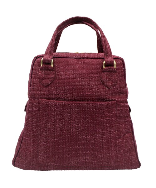 no brand(ノーブランド)の「ソフトプリーツ2wayバッグ ショルダーバッグ ハンドバッグ (ボルドー)(C66B) 【送料・代引き手数料無料】(ショルダーバッグ・レディース・その他)」の6枚目の写真