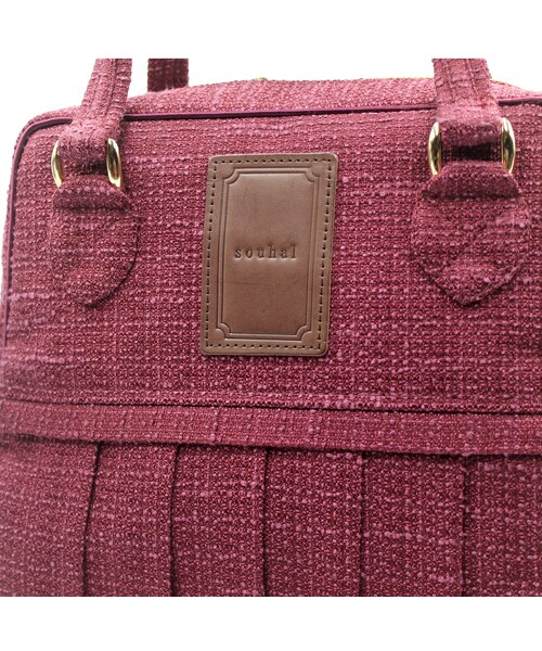 no brand(ノーブランド)の「ソフトプリーツ2wayバッグ ショルダーバッグ ハンドバッグ (ボルドー)(C66B) 【送料・代引き手数料無料】(ショルダーバッグ・レディース・その他)」の13枚目の写真