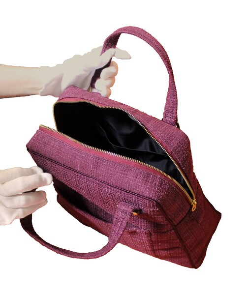 no brand(ノーブランド)の「ソフトプリーツ2wayバッグ ショルダーバッグ ハンドバッグ (ボルドー)(C66B) 【送料・代引き手数料無料】(ショルダーバッグ・レディース・その他)」の10枚目の写真