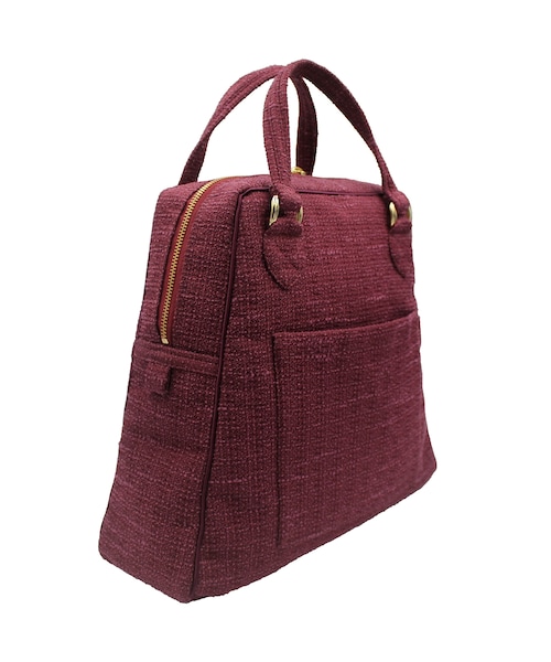 no brand(ノーブランド)の「ソフトプリーツ2wayバッグ ショルダーバッグ ハンドバッグ (ボルドー)(C66B) 【送料・代引き手数料無料】(ショルダーバッグ・レディース・その他)」の5枚目の写真