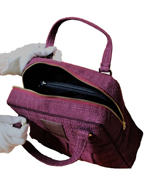 no brand(ノーブランド)の「ソフトプリーツ2wayバッグ ショルダーバッグ ハンドバッグ (ボルドー)(C66B) 【送料・代引き手数料無料】(ショルダーバッグ・レディース・その他)」の11枚目の写真