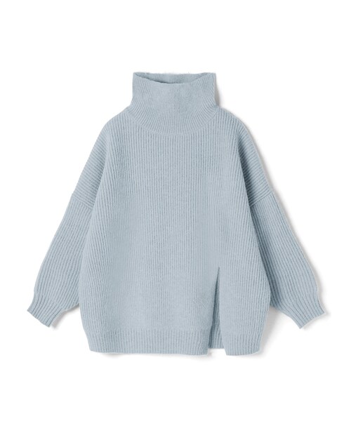 GRL（グレイル）の「タートルネックスリットニットトップス（ニット/セーター・レディース・ベージュ/ブルー/アイボリー・F）」の3枚目の写真