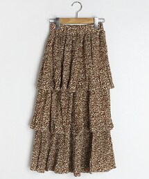 DHOLIC | レオパードティアードスカート(スカート)