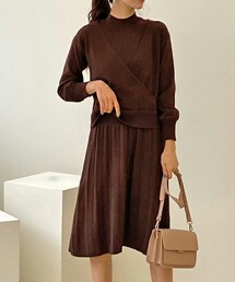 DHOLIC | カシュクールニット&ワンピースSET(ワンピース)