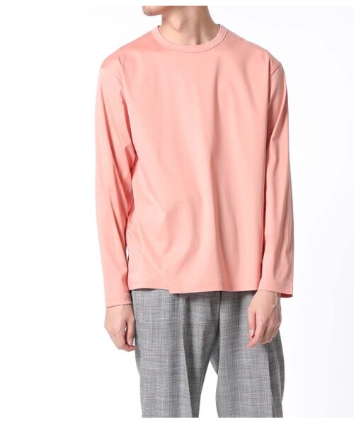 ADAM ET ROPE'(アダムエロペ)の「【NORITAKE】 Leo CN L/S Tee(トップス・メンズ・ホワイト/サックス/オレンジ/グレー・M/S/L)」の4枚目の写真