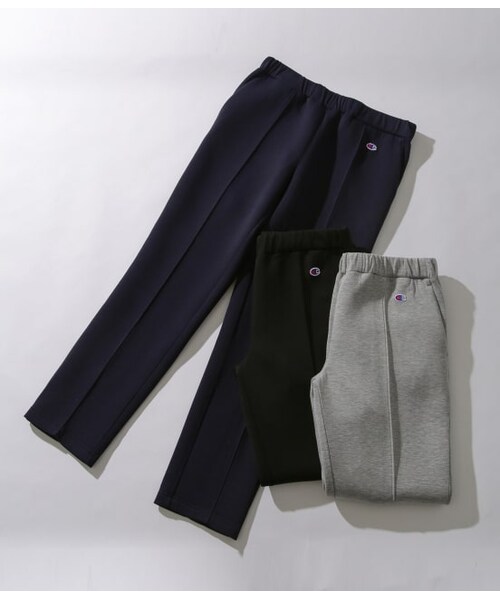 ADAM ET ROPE'（アダムエロペ）の「【CHAMPION】別注WRAPAIRアーバンフィットパンツ（パンツ・メンズ・グレー/ネイビー/ブラック・M/S/L）」の3枚目の写真