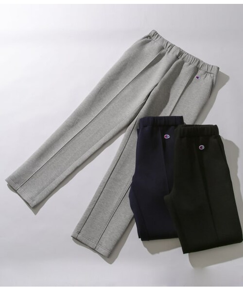 ADAM ET ROPE'（アダムエロペ）の「【CHAMPION】別注WRAPAIRアーバンフィットパンツ（パンツ・メンズ・グレー/ネイビー/ブラック・M/S/L）」の2枚目の写真