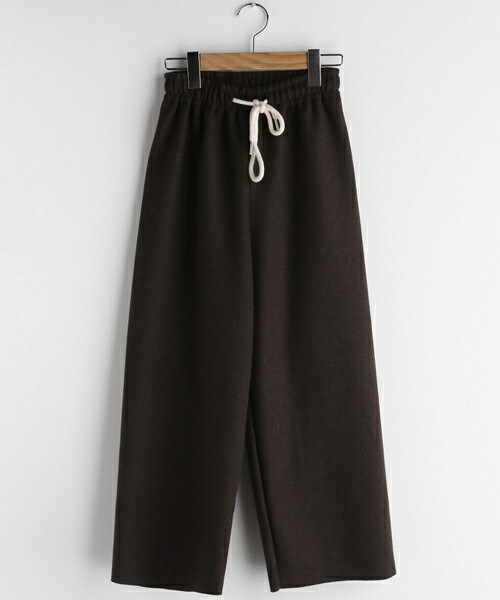 DHOLIC（ディーホリック）の「ウール混ドロストパンツ（その他パンツ・レディース・ベージュ/ブラック/グレー/ブラウン・FREE）」の4枚目の写真