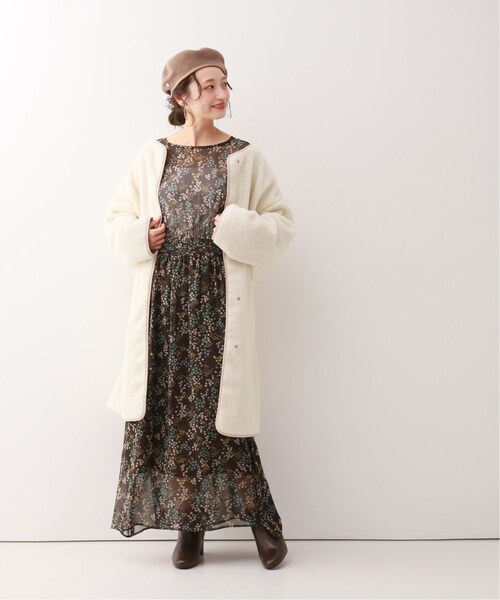 SLOBE IENA（スローブイエナ）の「マルチフラワープリントワンピース