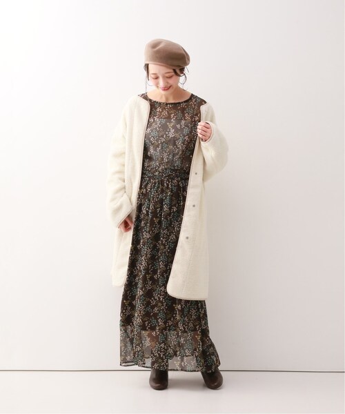 SLOBE IENA（スローブイエナ）の「マルチフラワープリントワンピース