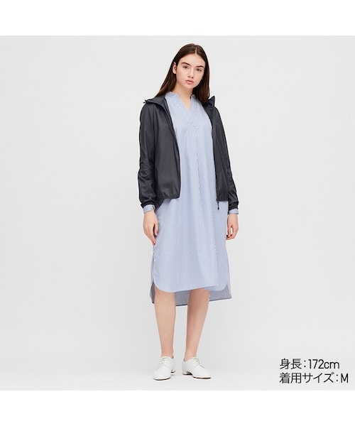 UNIQLO（ユニクロ）の「ポケッタブルUVカットパーカ（その他アウター・レディース・OFF WHITE 01/NAVY 69/LIGHT GREEN 50/GRAY 03/BEIGE 31/PINK 10/BLUE 64/BLACK 09・XS/XXL/3XL/L/M/S/XL）」の6枚目の写真