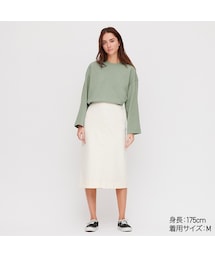 UNIQLO | コットンオーバーサイズワイドスリーブT（長袖）(Tシャツ/カットソー)