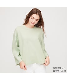 UNIQLO | コットンオーバーサイズワイドスリーブT（長袖）(Tシャツ/カットソー)