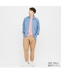 UNIQLO | EZYワイドフィットカーゴジョガーパンツ（丈標準64～70cm）(その他パンツ)