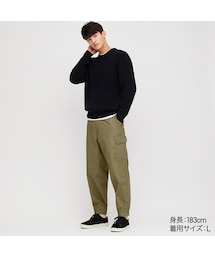 UNIQLO | EZYワイドフィットカーゴジョガーパンツ（丈標準64～70cm）(その他パンツ)