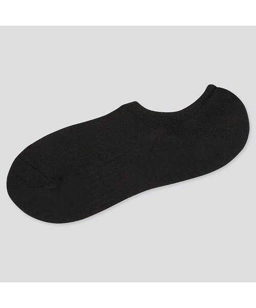 UNIQLO（ユニクロ）の「パイルベリーショートソックス（ソックス/靴下・メンズ・BLUE 65/NAVY 69/RED 16/DARK GRAY 08/GRAY 04/BLACK 09/OFF WHITE 01・27-29/25-27）」の3枚目の写真