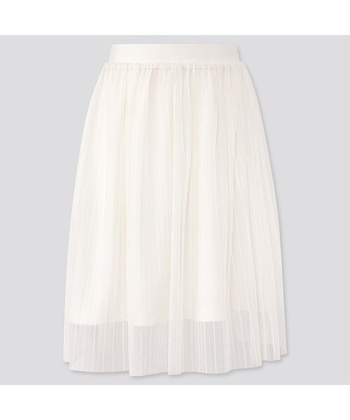 UNIQLO（ユニクロ）の「GIRLS チュールスカート（スカート・キッズ・BLACK 09/PINK 11/OFF WHITE 01・150/160/140/100/130/110/120）」の2枚目の写真