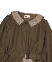 paravion | 衿二重チェックワンピース(ワンピース/ドレス)