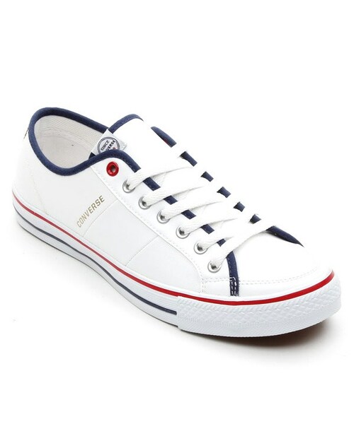 CONVERSE（コンバース）の「CONVERSE CV VULCANIZED SL PIPING OX WHITE/NAVY/RED（その他）」 -  WEAR