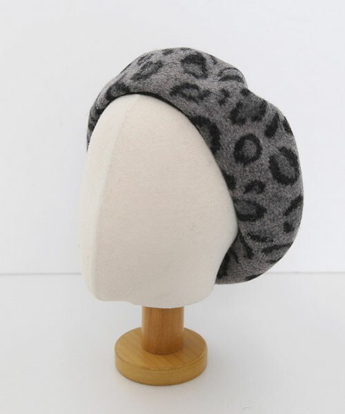 DHOLIC（ディーホリック）の「レオパードベレー帽（ハンチング/ベレー帽・レディース・オレンジ/グレー/ピンク/ベージュ/レッド・FREE）」の2枚目の写真