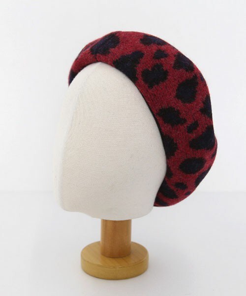DHOLIC（ディーホリック）の「レオパードベレー帽（ハンチング/ベレー帽・レディース・オレンジ/グレー/ピンク/ベージュ/レッド・FREE）」の5枚目の写真
