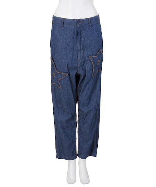 Ne-net（ネネット）の「ネ・ネット / スターポケデニム / パンツ（パンツ・レディース・light blue(11)/navy(13)・01/02）」の2枚目の写真