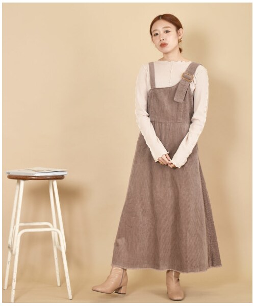 w closet(ダブルクローゼット)の「メロー切替長袖プルオーバー(トップス・レディース・アイボリー/グレーピンク/ベージュ/Lモカ/モカ・FREE/23.5/24.5/M/L)」の16枚目の写真