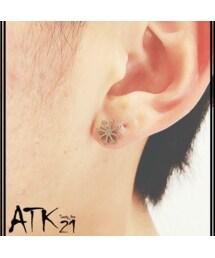 no brand（ノーブランド）の「両耳用（2点セット）雪の結晶 冬 スノー