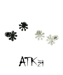 no brand（ノーブランド）の「両耳用（2点セット）雪の結晶 冬 スノー