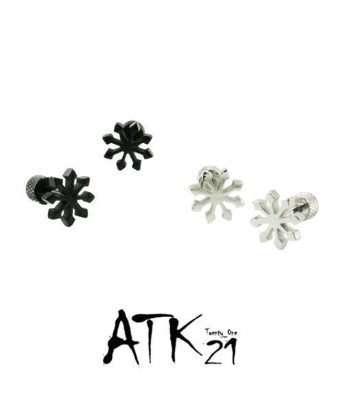 no brand（ノーブランド）の「両耳用（2点セット）雪の結晶 冬 スノー