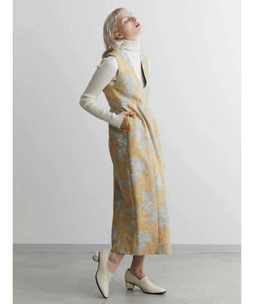 ELENDEEK★ジャガードコクーンワンピース ELENDEEK（エレンディーク）の「JACQUARD COCOON OP（ワンピース