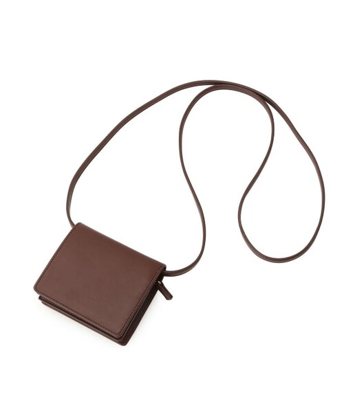 ADAM ET ROPE'（アダムエロペ）の「ウォレットポシェット（バッグ・レディース・シルバー/ブラック/ダークブラウン/オレンジ・F）」の2枚目の写真