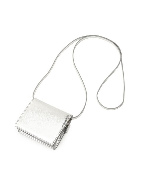 ADAM ET ROPE'（アダムエロペ）の「ウォレットポシェット（バッグ・レディース・シルバー/ブラック/ダークブラウン/オレンジ・F）」の4枚目の写真