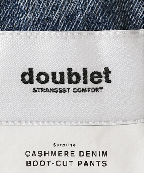 パンツ doublet CASHMERE DENIM BOOT-CUT PANTS WISM（ウィズム）の「【doublet / ダブレット】CASHMERE DENIM