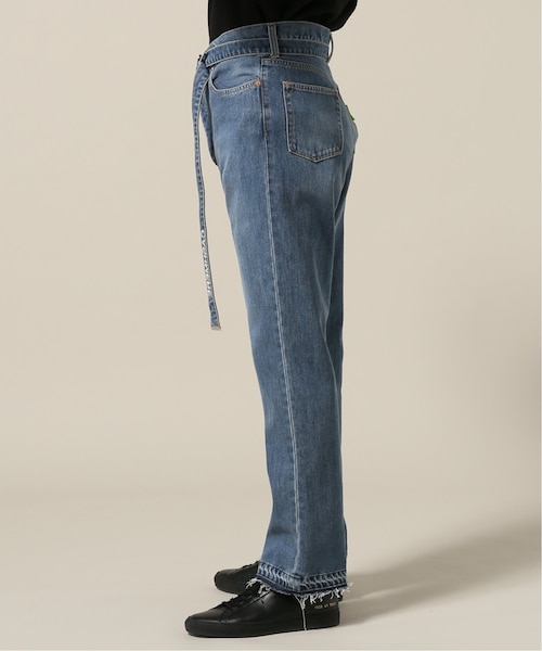 doublet CASHMERE DENIM BOOT-CUT PANTS