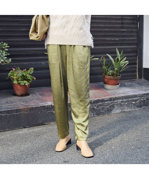 no brand（ノーブランド）の「サテンタックラフPT（その他パンツ・レディース・その他）」の6枚目の写真
