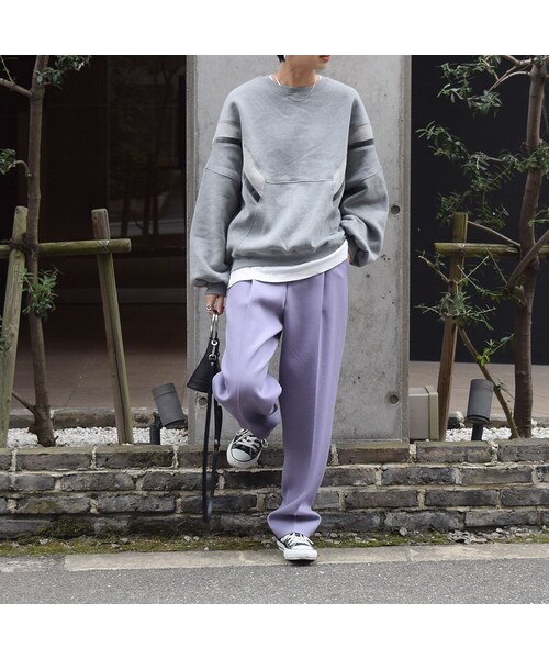 no brand（ノーブランド）の「ラインビッグスウェット裏起毛PO（スウェット・レディース・その他）」の2枚目の写真