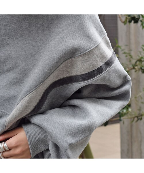 no brand（ノーブランド）の「ラインビッグスウェット裏起毛PO（スウェット・レディース・その他）」の6枚目の写真