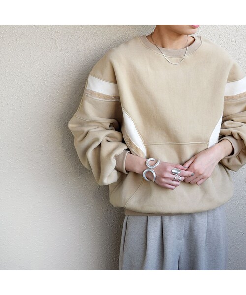 no brand（ノーブランド）の「ラインビッグスウェット裏起毛PO（スウェット・レディース・その他）」の8枚目の写真
