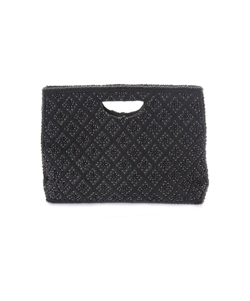 GRACE CONTINENTAL（グレースコンチネンタル）の「ビーズハンドバック（バッグ・レディース・キナリ/ブラック・F）」の2枚目の写真