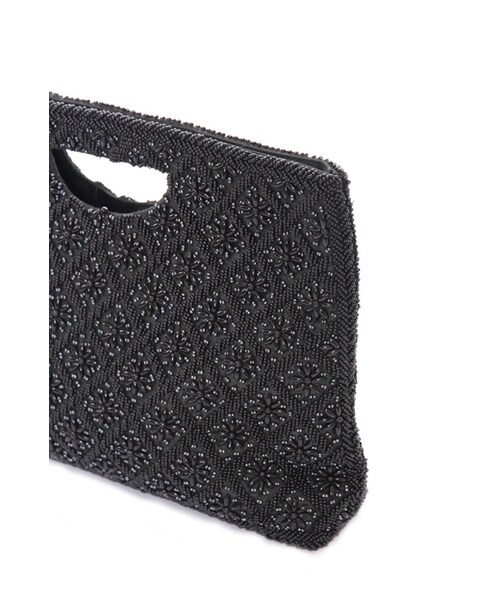 GRACE CONTINENTAL（グレースコンチネンタル）の「ビーズハンドバック（バッグ・レディース・キナリ/ブラック・F）」の9枚目の写真